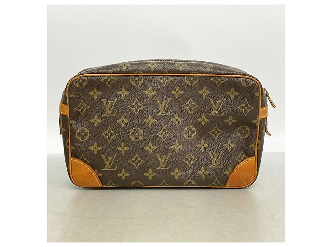 Borsa a Clutch Louis Vuitton Monogram Compiegne 28 Marrone - vista 10