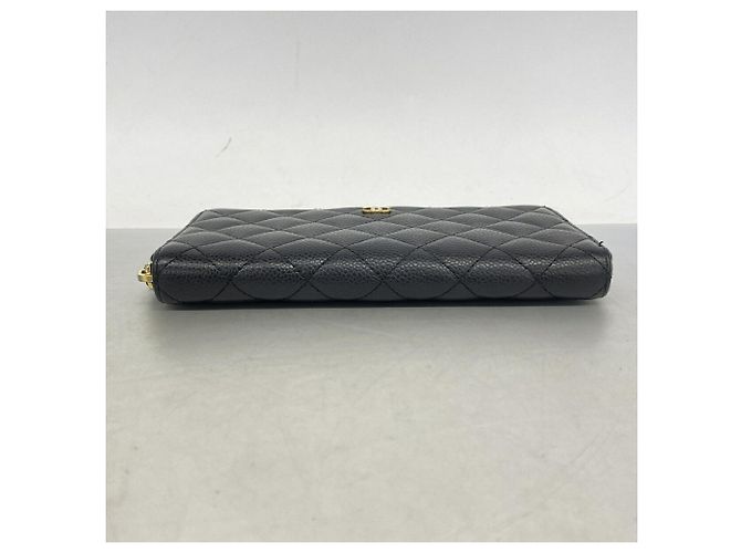Portafoglio lungo Chanel Matelassé Nero - vista 2