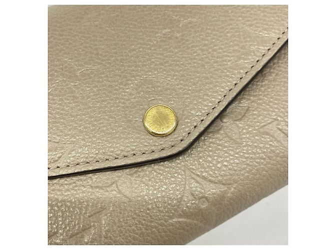 Louis Vuitton Monogram Empreinte Portefeuille Sarah Long Wallet Grigio - vista 7