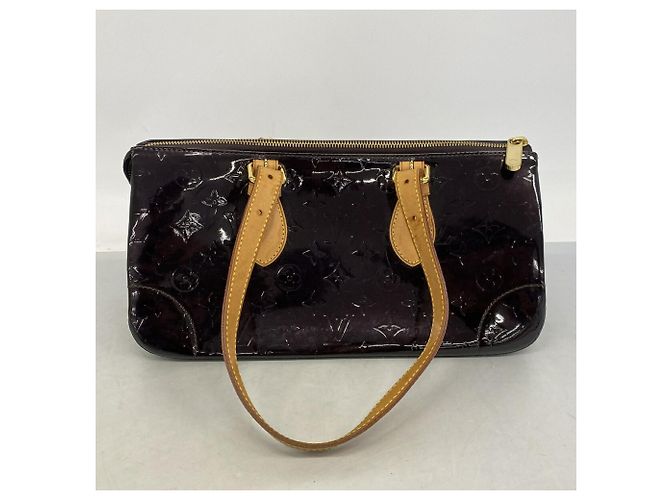 Borsa a tracolla Louis Vuitton Vernis Rosewood Avenue Bordò - vista 10