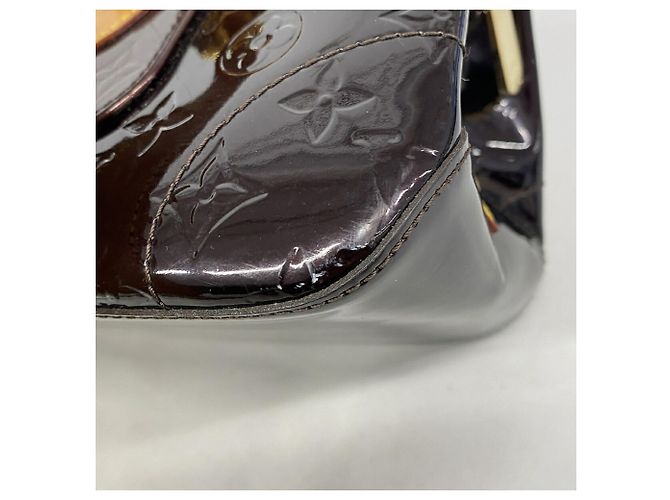 Borsa a tracolla Louis Vuitton Vernis Rosewood Avenue Bordò - vista 6