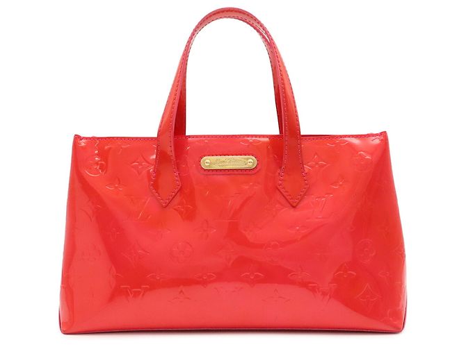 Borsa Louis Vuitton Monogram Vernis Wilshire PM Rosa - vista 2
