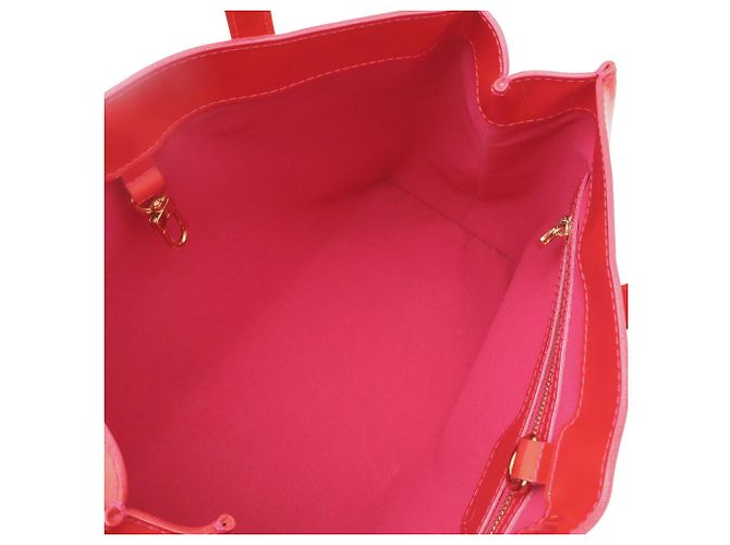 Borsa Louis Vuitton Monogram Vernis Wilshire PM Rosa - vista 9
