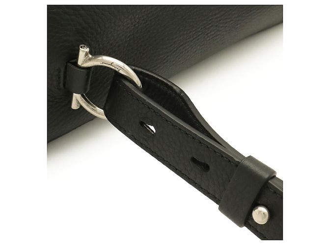 Borsa a tracolla Salvatore Ferragamo Gancini Nero - vista 6