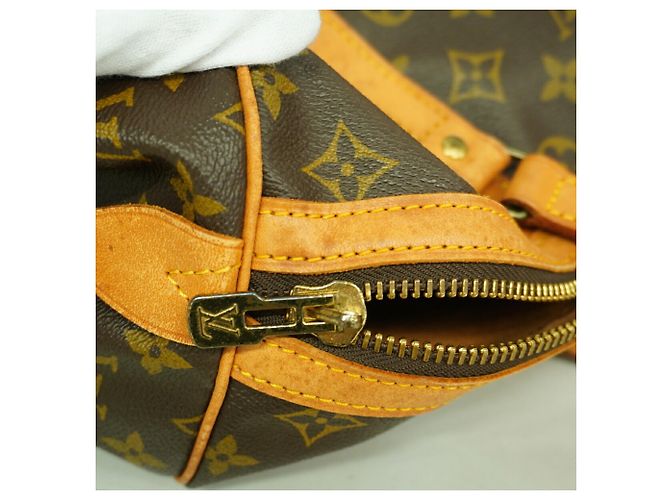 Borsa Boston Louis Vuitton Monogram Sac Souple 35 Marrone - vista 10