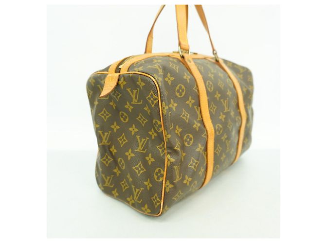 Borsa Boston Louis Vuitton Monogram Sac Souple 35 Marrone - vista 2