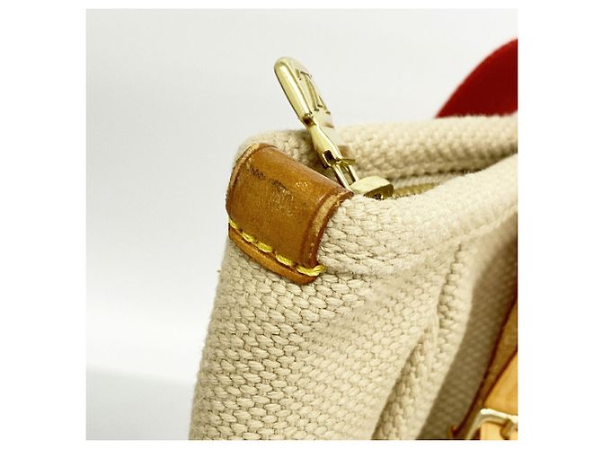 Borsa Tote Louis Vuitton Antigua Cabas MM Beige - vista 6