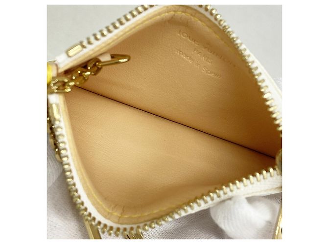 Louis Vuitton Monogram Multicolor Pochette Clé M92655 Bianco - vista 3