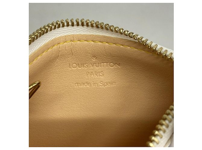 Louis Vuitton Monogram Multicolor Pochette Clé M92655 Bianco - vista 4