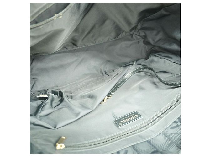 Borsa Tote Chanel New Travel in nylon Nero - vista 4