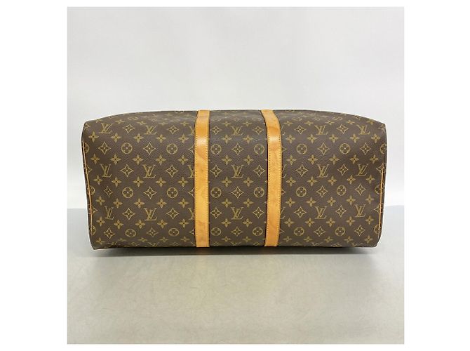 Louis Vuitton Boston Monogram Keepall 55 Castaño - vista 3