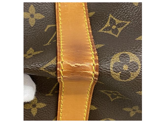 Louis Vuitton Boston Monogram Keepall 55 Castaño - vista 6