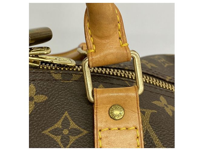 Louis Vuitton Boston Monogram Keepall 55 Castaño - vista 9