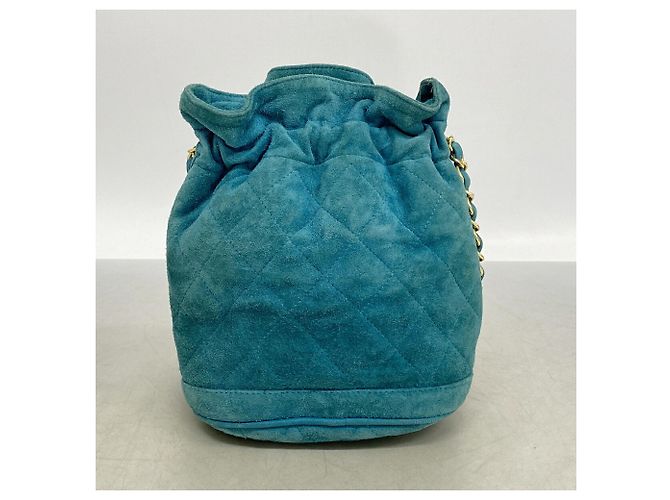 Borsa a spalla Chanel Matelassé Blu - vista 10