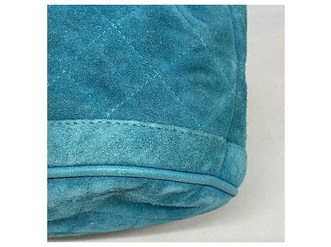 Borsa a spalla Chanel Matelassé Blu - vista 6