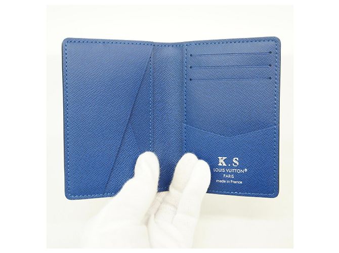 Organizer Louis Vuitton Taigarama Cobalt Card Case Blue - view 3