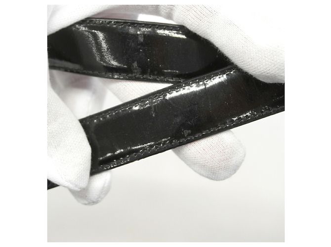 Chanel Tote Bag aus schwarzem Lackleder - Ansicht 8
