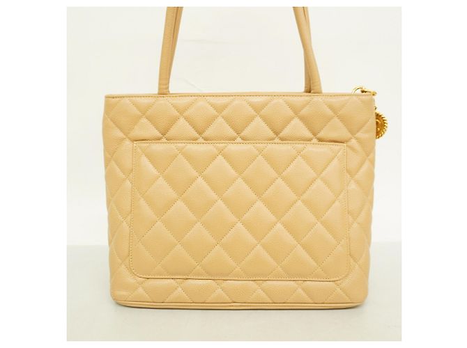 Saco Tote Chanel em couro de bezerro grão beige Bege - vista 11