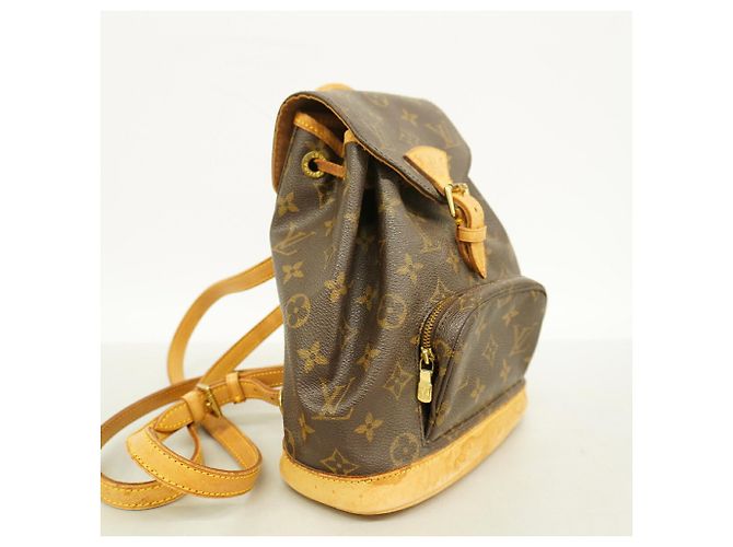 Louis Vuitton Monogram Mini Montsouris Rucksack Braun - Ansicht 2