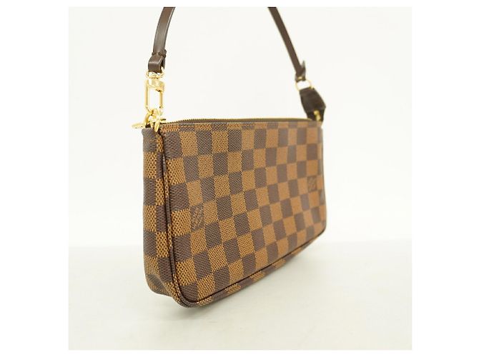 Louis Vuitton Damier Pochette Accessoires Bag/Pouch N51985 Ebene Women's Damier ebene - vista 2
