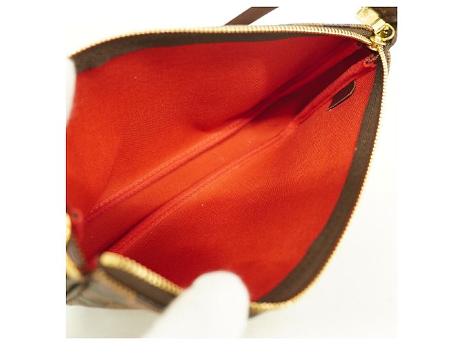 Louis Vuitton Damier Pochette Accessoires Bag/Pouch N51985 Ebene Women's Damier ebene - vista 4