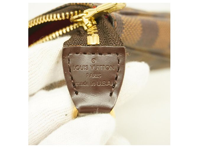 Louis Vuitton Damier Pochette Accessoires Bag/Pouch N51985 Ebene Women's Damier ebene - vista 5
