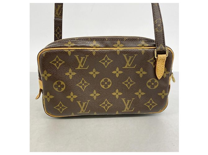 Borsa a tracolla Louis Vuitton Monogram Pochette Marly Bandoulière Marrone - vista 11