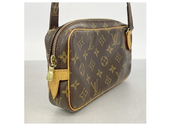 Borsa a tracolla Louis Vuitton Monogram Pochette Marly Bandoulière Marrone - vista 2