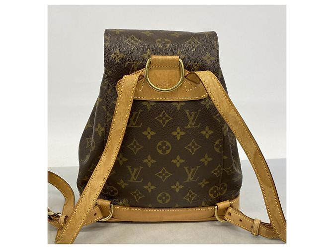 Zaino Louis Vuitton Monogram Montsouris MM Marrone - vista 10