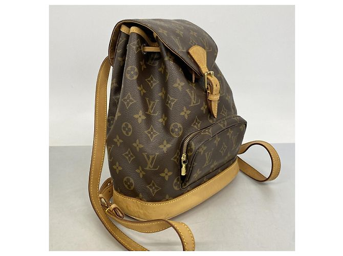 Zaino Louis Vuitton Monogram Montsouris MM Marrone - vista 2