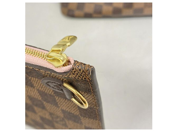 Louis Vuitton Damier Neverfull MM Tote Bag Pink Damier ebene - Ansicht 9