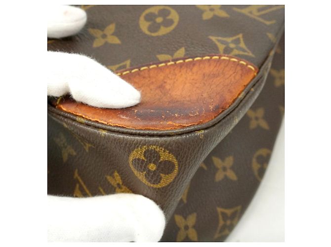 Borsa a tracolla Louis Vuitton Monogram Boulogne 35 Marrone - vista 6