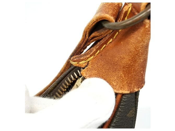 Borsa a tracolla Louis Vuitton Monogram Boulogne 35 Marrone - vista 7