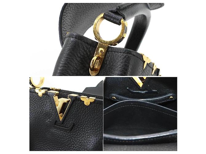 Borsa Louis Vuitton Capucines MINI Nero - vista 9