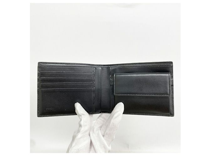 Fendi Zucca Wallet Brown Black PVC - view 3