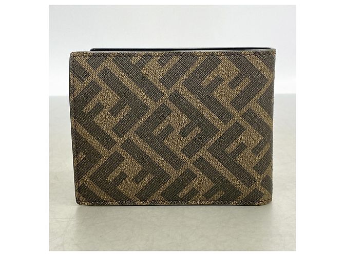 Fendi Zucca Wallet Brown Black PVC - view 7