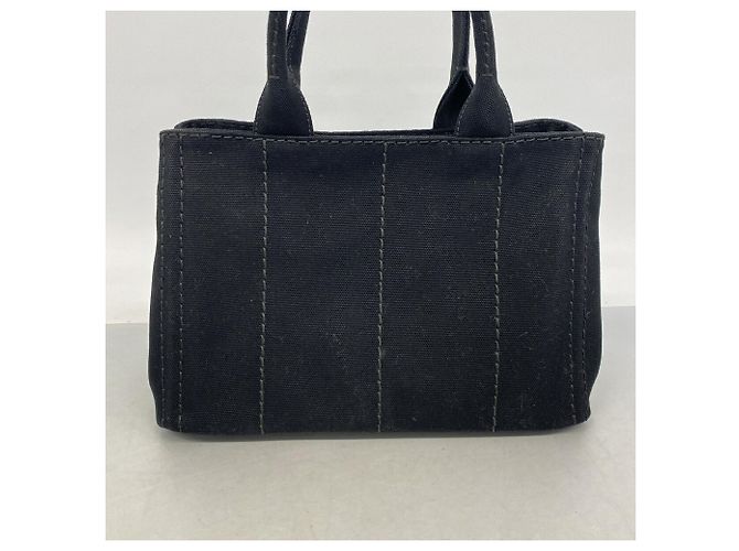 Prada Canapa Canvas Handtasche Schwarz - Ansicht 10
