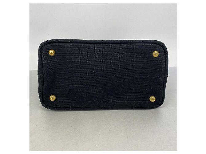 Prada Canapa Canvas Handtasche Schwarz - Ansicht 3