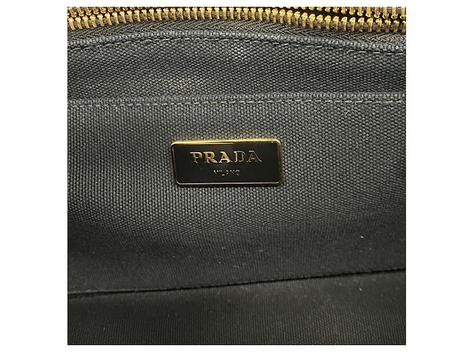 Prada Canapa Canvas Handtasche Schwarz - Ansicht 5