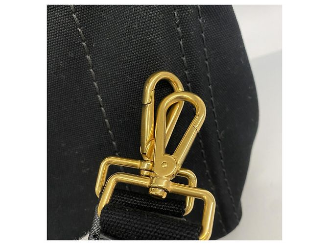 Prada Canapa Canvas Handtasche Schwarz - Ansicht 8