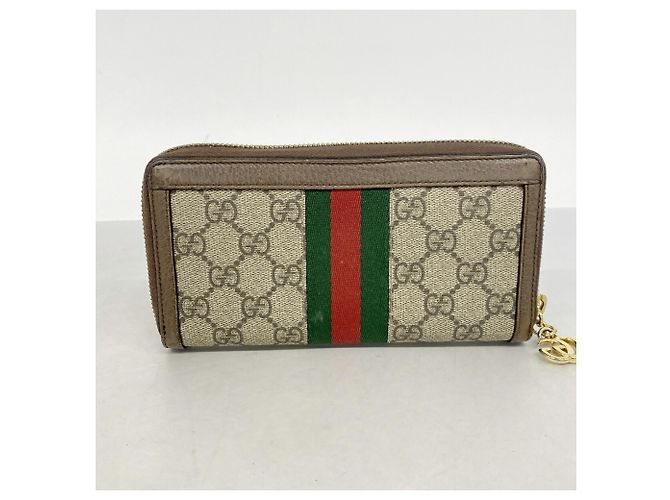 Cartera larga Gucci Ophidia Castaño - vista 10