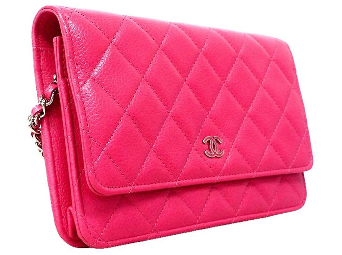 Portafoglio a spalla con catena Chanel Matelassé Rosa - vista 2