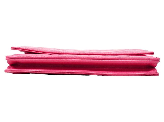 Portafoglio a spalla con catena Chanel Matelassé Rosa - vista 3