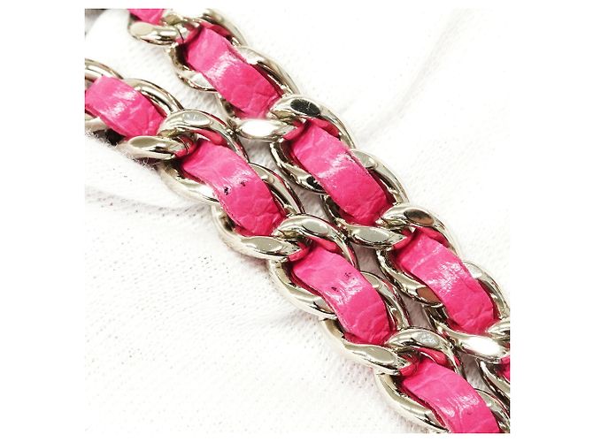 Portafoglio a spalla con catena Chanel Matelassé Rosa - vista 6
