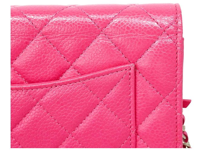 Portafoglio a spalla con catena Chanel Matelassé Rosa - vista 8