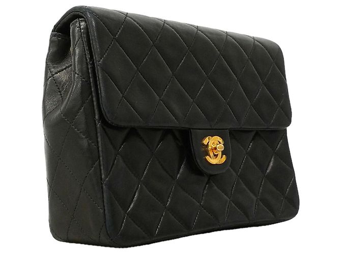 Borsa a tracolla con catena Chanel Matelassé Nero - vista 2