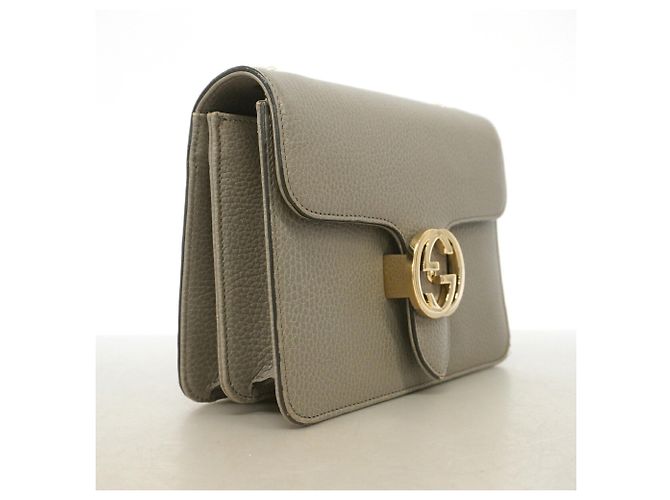 Borsa a tracolla Gucci Interlocking G Marrone - vista 2