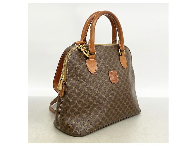 Céline Celine Macadam Brown 2-Way Handtasche Braun - Ansicht 2