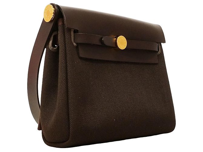 Hermès Hermes Schultertasche Herbag Zip Mini Braun - Ansicht 2