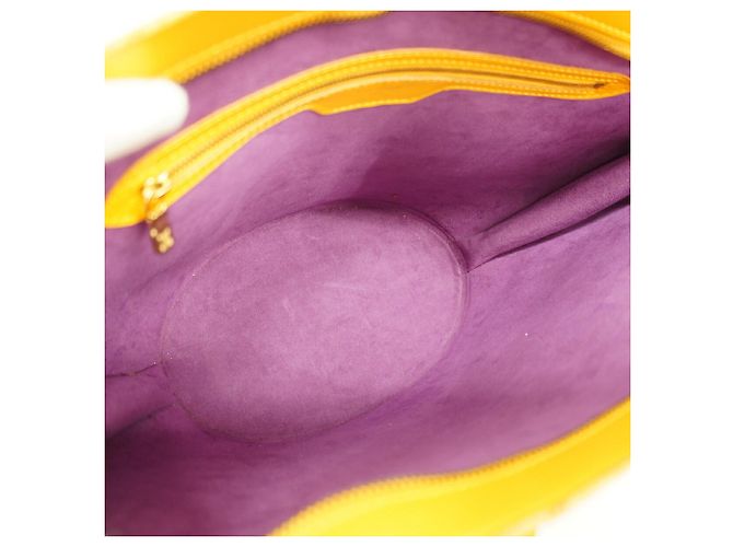 Borsa a tracolla Louis Vuitton Epi Saint Jacques Giallo - vista 4